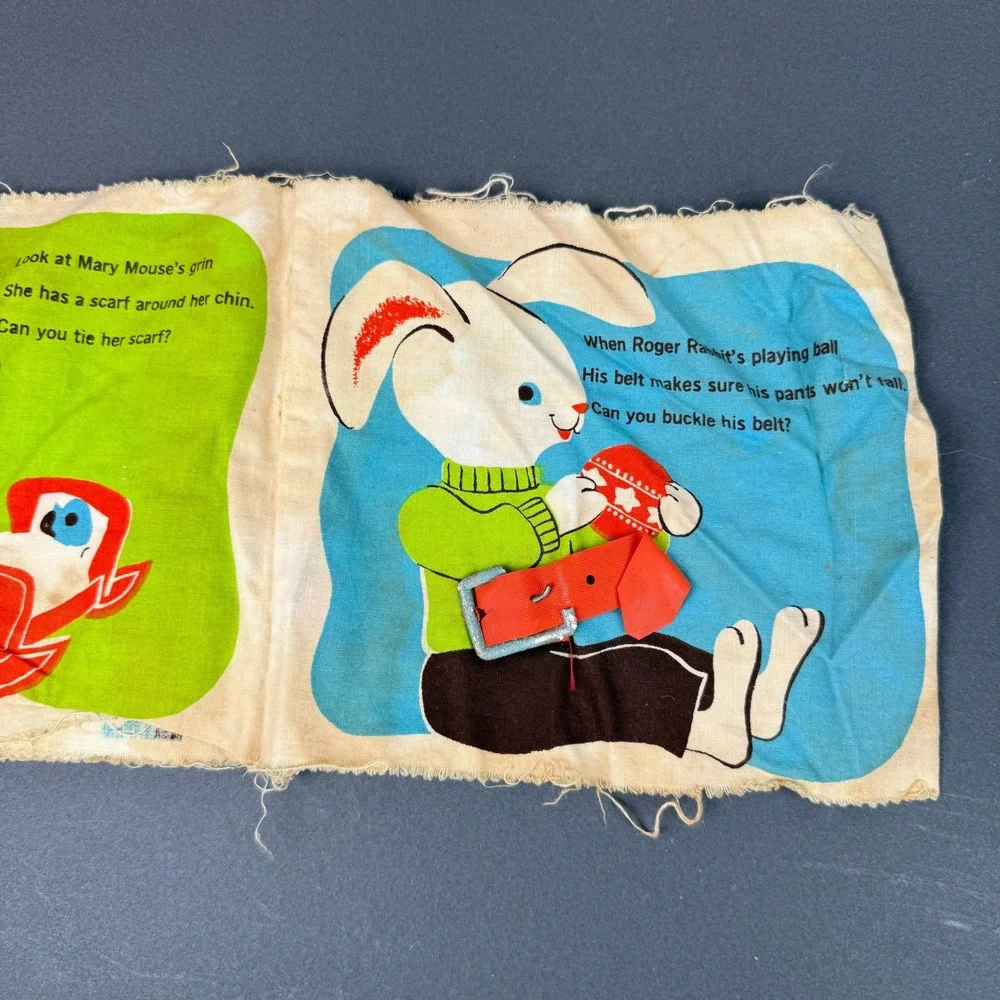 Peggy Cloth Books Vintage Baby Cloth Books Set of 3 Multicolor 1960s‎ Nursery